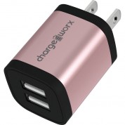 Chargeworx Dual Usb-a Wall Charger (rose Gold)