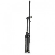 Gravity Stands Ms 4221 B Short Tripod Microphone Stand With Folding Base And 2-point Adjustable Boom