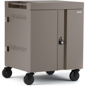 Bretford Cube Cart 36-device Charging Cart With 270° Doors (charcoal)