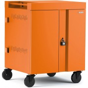 Bretford Cube Cart 16-device Charging Cart With 270° Doors (tangerine)