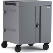 Bretford Cube Cart 36-device Charging Cart With 270° Doors (platinum)