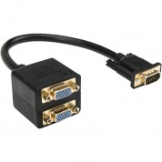 Rocstor Vga Male To Dual Vga Female Splitter Cable (1')