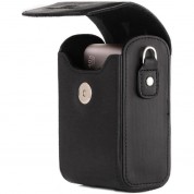 Megagear Pu Leather Case With Strap For Sony Cyber-shot Dsc-rx100 Vi, Dsc-rx100 V, Dsc-rx100 Iv (black)