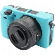 Amzer Soft Silicone Protective Case For Sony Ilce-6300 (blue)