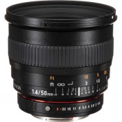 Rokinon 50mm F/1.4 As If Umc Lens For Pentax K Mount