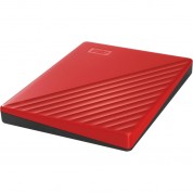 Wd 2tb My Passport Usb 3.2 Gen 1 External Hard Drive (red)