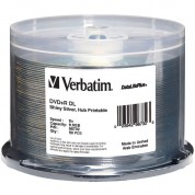 Verbatim Dvd+r Dl Datalifeplus Silver Recordable Disc (spindle Pack Of 50)