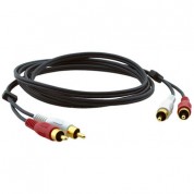 Kramer 2 Rca Male To 2 Rca Male Stereo Audio Cable (1')