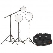 Smith-victor Edge360 Daylight Led 3-light Boom Kit