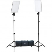 Smith-victor Slimpanel Daylight Led 2-light Kit With Battery Power