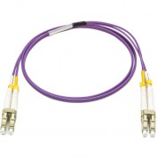 Camplex Om4 Multimode Duplex Lc To Lc Armored Fiber Patch Cable (32.8', Purple)