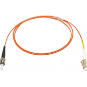 Camplex Om1 Multimode Simplex St To Lc Armored Fiber Patch Cable (6.6', Orange)