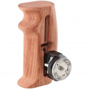 Camvate Wooden Handgrip With Arri M6 Rosette