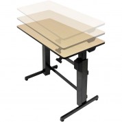 Ergotron Workfit-d, Birch Wood Grain