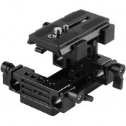 Camvate Manfrotto Quick Release Connect Adapter With 15mm Dual-rod Clamp