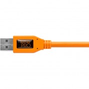 Tether Tools Tetherpro Usb 2.0 Type-a To 5-pin Mini-usb Right Angle Adapter Cable (high Visibility Orange, 20