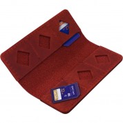 Megagear Leather Sd Card Holder (red)