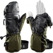 The Heat Company Shell Mittens (size 9, Dark Army Green)