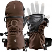 The Heat Company Shell Mittens (size 7, Brown)