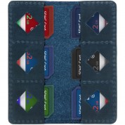 Megagear Leather Sd Card Holder (blue)