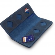 Megagear Leather Sd Card Holder (blue)