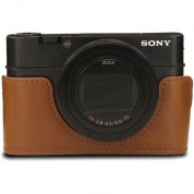 Megagear Ever Ready Pu Leather Camera Case For Sony Cyber-shot Dsc-rx100 Vii (light Brown)