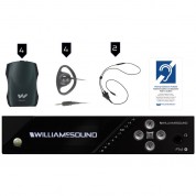 Williams Sound Fm+ Fm & Wi-fi Assistive Listening System (4 Receivers)