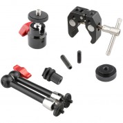 Camvate Super Crab Clamp, Magic Arm & Mini Ball Head Mount Set