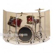 Clearsonic A4 5-section Acrylic Drum Shield With Flexible Full-length Hinges And Cable Cutouts