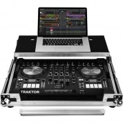 Odyssey Flight-zone Native Instruments Traktor Kontrol S4 Mk3 Flight Case With Glide Platform (silver/black)