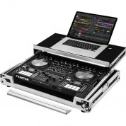 Odyssey Flight-zone Native Instruments Traktor Kontrol S4 Mk3 Flight Case With Glide Platform (silver/black)