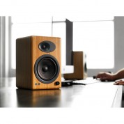 Audioengine A5+ 2-way Bookshelf Speakers (natural Bamboo, Pair)