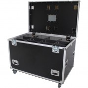 Prox Truckpax Heavy-duty Truck Pack Utility Flight Case With Divider And Tray Kit (black)