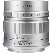 7artisans Photoelectric 55mm F/1.4 Lens For Micro Four Thirds (silver)