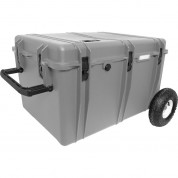 Portabrace Trunk-style Hard Case With Off-road Wheels With Foam (platinum)