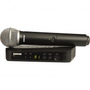 Shure Blx24/pg58 Wireless Handheld Microphone System With Pg58 Capsule (h11: 572 To 596 Mhz)