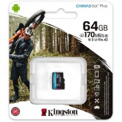 Kingston 64gb Canvas Go! Plus Uhs-i Microsdxc Memory Card