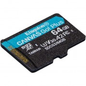 Kingston 64gb Canvas Go! Plus Uhs-i Microsdxc Memory Card