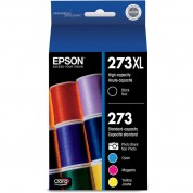 Epson 273xl/273 High-capacity Black And Standard-capacity Photo Black And Color C/m/y Ink Cartridges (5-pack)