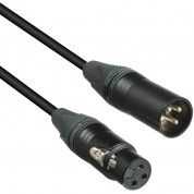 Kopul Premium Performance 3000 Series Neutrik Xlr Male To Xlr Female Microphone Cable (1', Black)