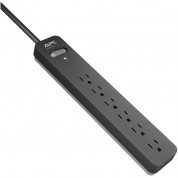 Apc Essential Surgearrest 6-outlet Surge Protector (3', Black, 120v, 2-pack)