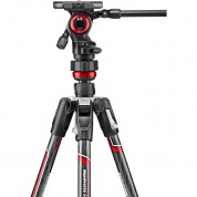 Manfrotto Befree Live Carbon Fiber Video Tripod Kit With Twist Leg Locks