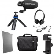 Saramonic Home Base Professional Portable Video Conferencing Kit With Backdrop