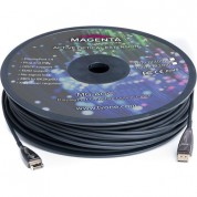 Magenta Active Optical Displayport 1.4 Plenum Cable (328')