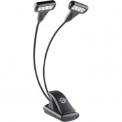 K&m 12273 Dual 4-led T-model Flexlight For Music Stands (black)