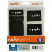 Jupio Pair Of Dmw-blc12e Batteries And Usb Single Charger Value Pack