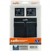 Jupio Pair Of Dmw-blg10 Batteries & Usb Dual Charger Value Pack (900mah)