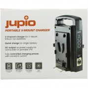 Jupio Portable Dual-battery Charger (v-mount)