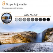 K&f Concept Blue Multi-coated Variable Nd Filter (52mm, 1- To 8.6-stop)