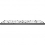 Logickeyboard Largeprint Black-on-white Bluetooth Mini Keyboard (windows, Us English & Hebrew)